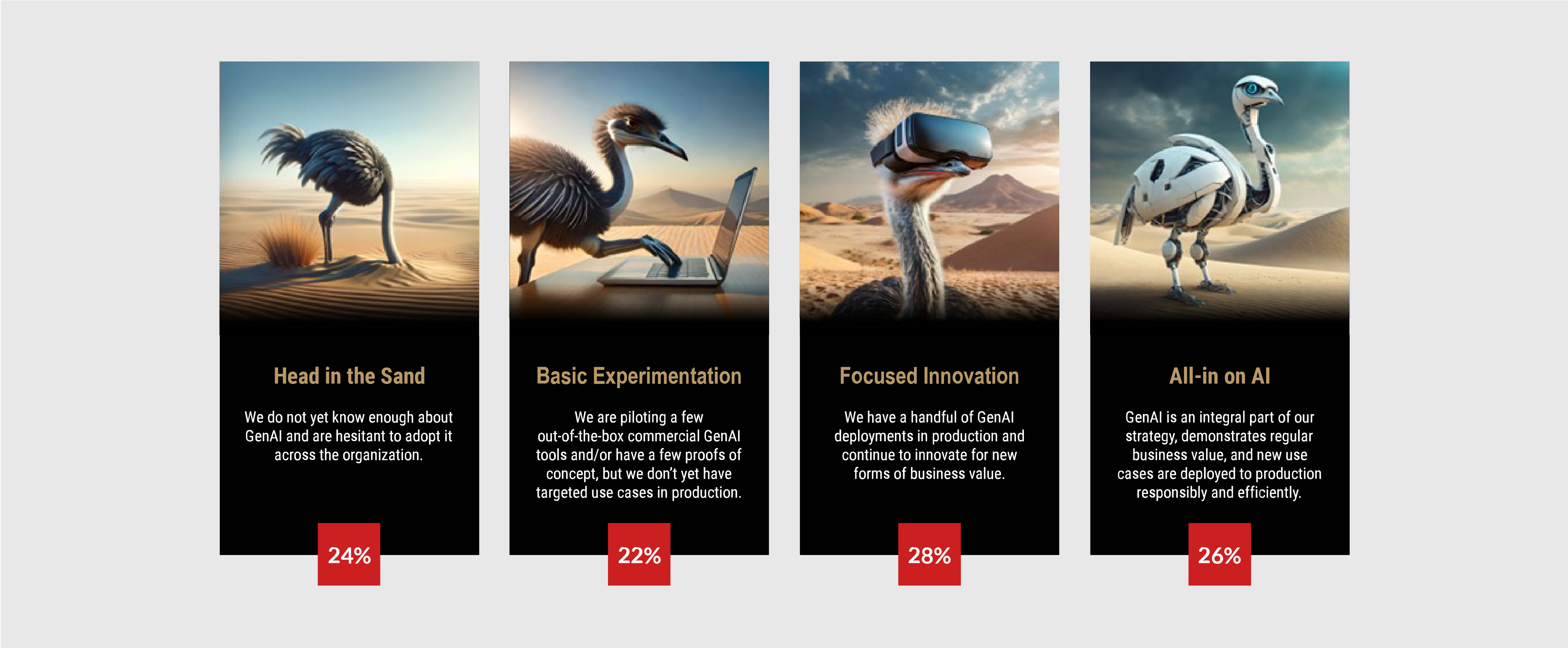 4 categories of GenAI adoptions.