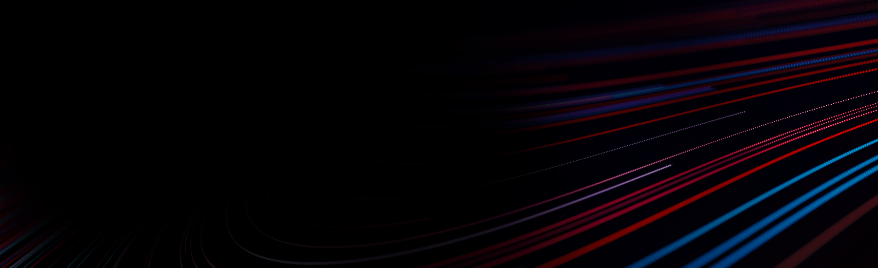 Glowing curved lines, gradient hero.