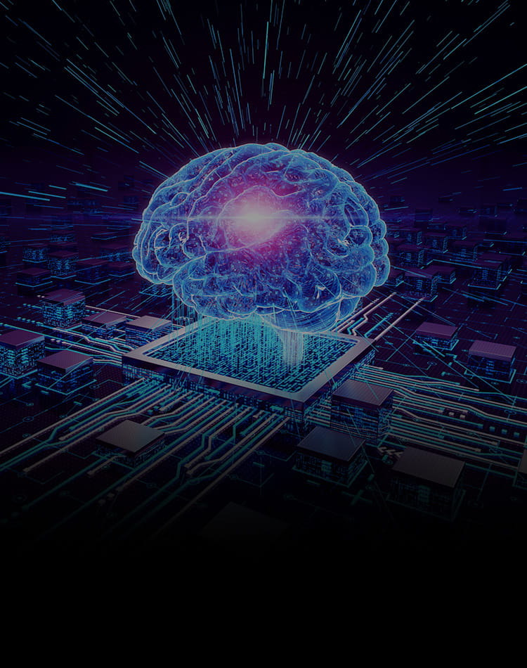 Generative AI Brain graphic