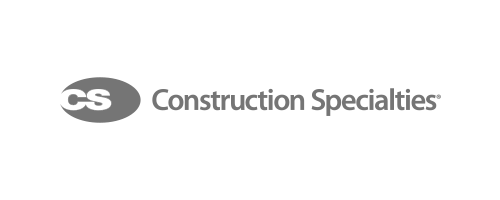 Construction Specialties logo monochrome