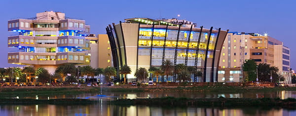 A picture of the city of Bangalore, India