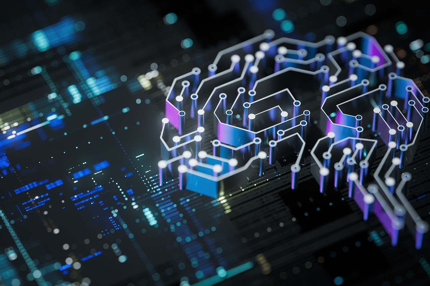 Gen AI code brain image